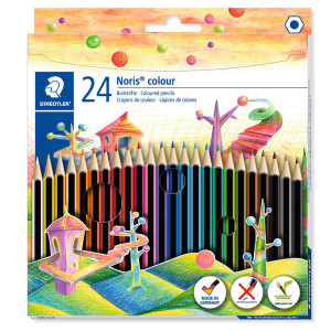 ASTUCCIO 24 MATITE NORIS COLOUR COLORI ASSORTITI STAEDTLER COD. 185C24