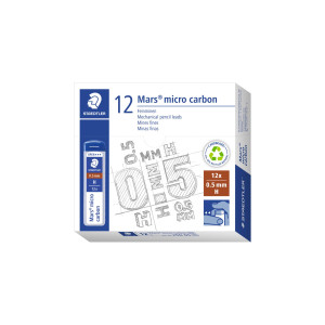 12 ASTUCCI DA 12 MINE 0.5MM MARS MICRO 250 05-H STAEDTLER COD. 250 05-H
