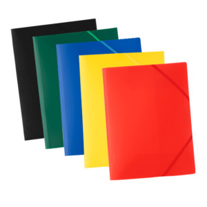 CARTELLINA 3 LEMBI CON ELASTICO 24X32CM ASSORTITO ECO STARLINE (DELIST COD. 1311026 ASSORTIS CONFEZIONE DA 20