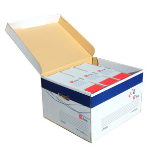 SCATOLA ARCHIVIO CON COPERCHIO ST-BOX 37,5X42,5X26,5CM STARLINE COD. 8800.1903 CONFEZIONE DA 5