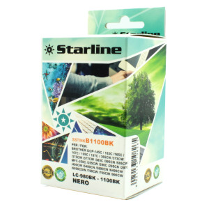 CARTUCCIA INK NERO PER PRINT C/BROTHER LC980BK LC1100BK COD. JNBR980B