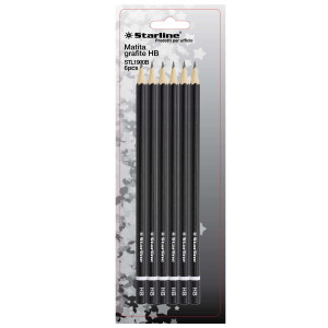 BLISTER 6 MATITE GRAFITE HB STARLINE COD. STL1900B.