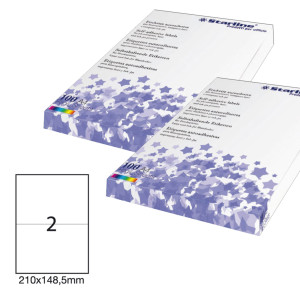 ETICHETTA ADESIVA BIANCA 100FG A4 210X148,5MM (2ET/FG STARLINE COD. X210ODC509