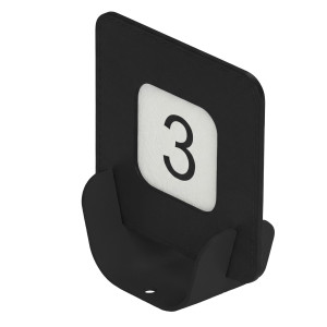 PORTA QR CODE SEGNAPOSTO  METAL NERO 10X4X11,5 CM NERO STILCASA COD. MET-SQR-N30