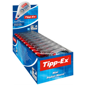 EXPO 10 CORRETTORI TIPP-EX POCKET MOUSE DECOR BIC COD. 8922365