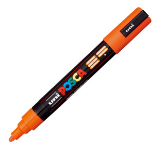 MARCATORE UNI POSCA PC5M P.MEDIA 1,8-2,5MM ARANCIO UNI MITSUBISHI COD. M PC5M AC