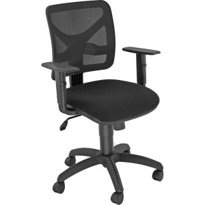 SEDIA OPERATIVA PENTAGON NERO/NERO CON BRACCIOLI COD. PNBE/BR/EN
