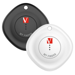 MY FINDER NERO/BIANCO BLUETOOTH TRACKER-CONFEZIONE DOPPIA _VERBATIM COD. 32131