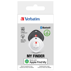 MY FINDER NERO/BIANCO BLUETOOTH TRACKER-CONFEZIONE DOPPIA _VERBATIM COD. 32131