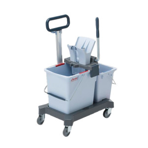 CARRELLO PER LE PULIZIE ULTRASPEED PRO DOPPIO CON BARRA VILEDA COD. 147200