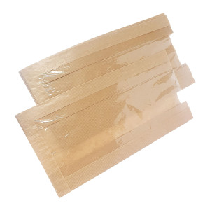 CONF 500 SACCHETTI PER ALIMENTI CON FINESTRA 20X34CM - 9CM AVANA VIVA COD. 110.34