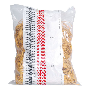 ELASTICO GOMMA GIALLO D20 SACCO DA 1KG COD. E020