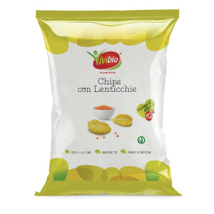 CHIPS CON LENTICCHIE 35GR VIVIBIO COD. 0310108 CONFEZIONE DA 8