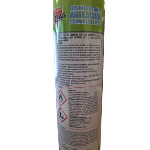 BOMBOLETTA SPRAY ZIG ZAG ANTI ACARO E CIMICI DEI LETTI 300ML COD. 05-0755