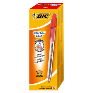 PENNA BIC CRISTAL CLIC ROS - CF. DA 20