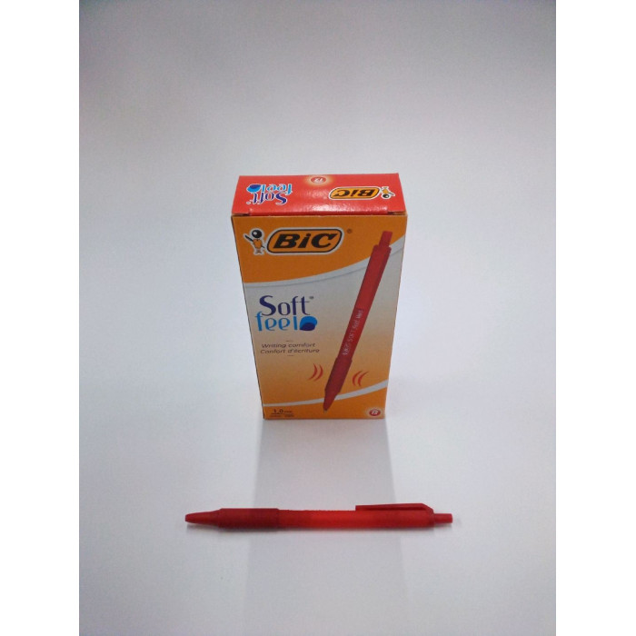 BIC Soft Feel - Penna a sfera Rossa