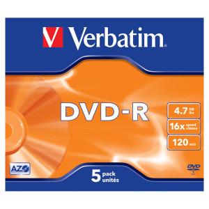 DVD-R VERBATIM 4.7GB - CF. DA 5