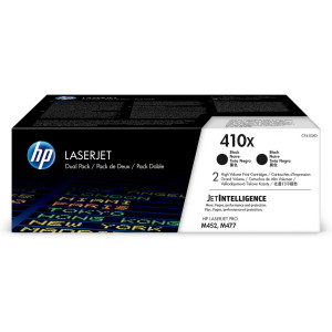 CONFEZIONE DA 2 CARTUCCE TONER NERO ALTA CAPACITA' HP410X COD. CF410XD