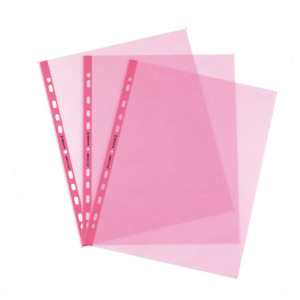 25 BUSTE FORATE PASTEL 22X30 ROSA LISCIO FAVORIT COD. 100206799
