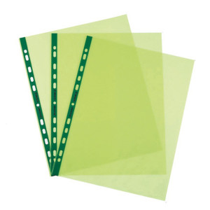 25 BUSTE FORATE PASTEL 22X30 VERDE LISCIO FAVORIT COD. 100206800