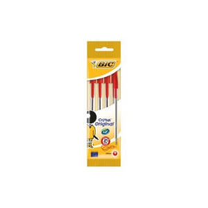 BLISTER 4 BIC CRISTAL ROSSE