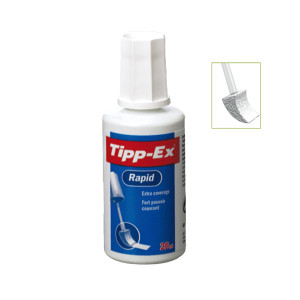 BOX 10 CORRETTORE LIQUIDO RAPID 20ML TIPP-EX COD. 8859935