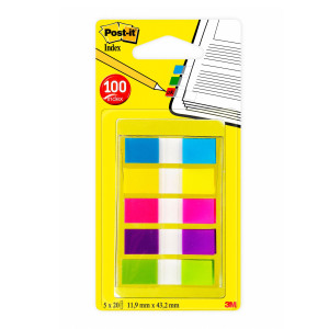 MINISET 100 POST-IT  INDEX 683-5CBEU FORMATO MINI COD. 90842