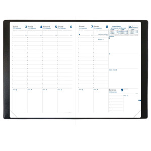 AGENDA SETTIMANALE PRENOTE 21X29,7CM IMPALA NERO 2022 QUO VADIS COD. 024088Q