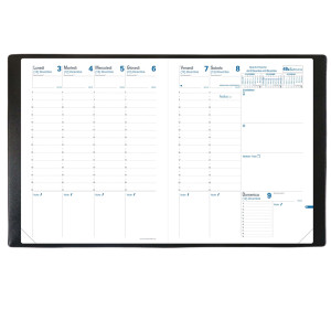 AGENDA PLANING TRINOTE 18X24CM IMPALA NERO 2022 QUO VADIS COD. 048083Q