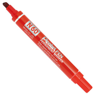 MARCATORE PENTEL PEN N60 ROSSO P.SCALPELLO COD. N60-B