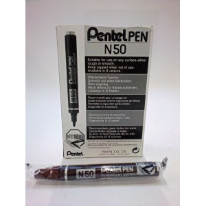 MARCATORE PENTEL PEN N50 MARRONE P.TONDA COD. N50-E