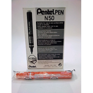 MARCATORE PENTEL PEN N50 ARANCIO P.TONDA COD. N50-F