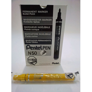 MARCATORE PENTEL PEN N50 GIALLO P.TONDA COD. N50-G