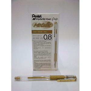 ROLLER GEL HYBRID GRIP 0,8MM ORO PENTEL COD. K118-X