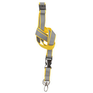 10 CORDONCINI PORTABADGE CATARIFRANGENTI BIANCO NEON 3L COD. S311232