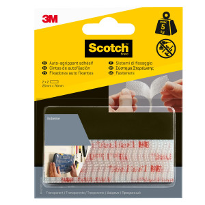 BLISTER 2 COPPIE SISTEMI DI FISSAGGIO TRASPARENTI 761DC DUAL LOCK 3M COD. 7100151768