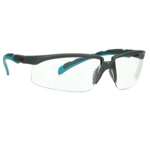 OCCHIALI DI SICUREZZA SOLUS 2000 LENTI TRASPARENTI ANTI GRAFFIO S2001AF BLU 3M COD. 7100208751