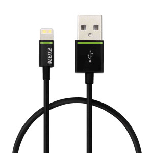 CAVO LIGHTNING A USB 30CM NERO LEITZ COMPLETE COD. 620900-95