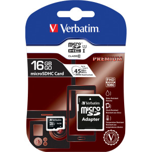 MICRO SD CARD 16GB HC CLASSE 10 FINO A 45MB/S COD. 44082