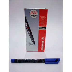 MARKER UNIVERSALE OH PEN STABILO BLU PUNTA S