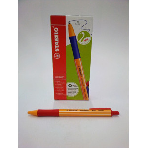 PENNA A SFERA A SCATTO POINTBALL  GREEN STABILO 0,5MM ROSSO COD. 6030/40