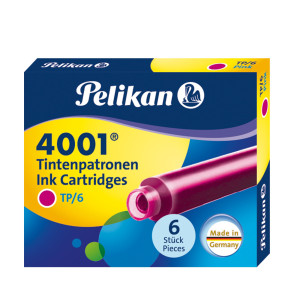 PELIKAN CARTUCCE TP/6 ROSA 6PZ PELIKAN 4001 COD. 321075