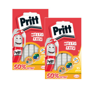 BLISTER 95 GOMMINI ADESIVI UNIVERSALI BIANCHI MULTI-TACK PRITT COD. 2679462