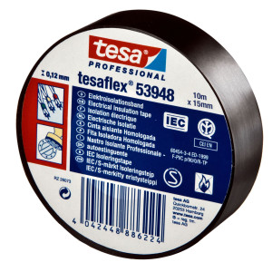NASTRO ISOLANTE 10MTX15MM NERO PROFESSIONALE COD. 53988-00000-00