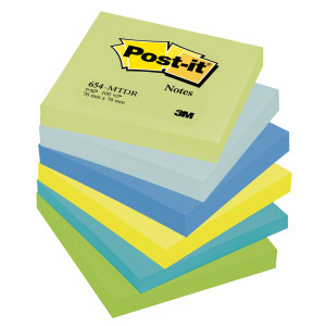 BLOCCO 100FOGLIETTI POST-IT  76X76MM 654-MTDR DREAM 72GR ASSORTITO COD. 7100172316