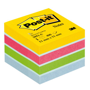POST-IT 2051-U 51X51 COL. ASS. 400FG COD. 7100172396