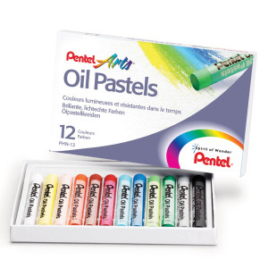 ASTUCCIO 12 PASTELLI A OLIO PENTEL ARTS COD. 0100524