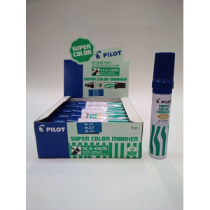 MARCATORE SUPER COLOR PERMANENT 6600 PUNTA MAXI BLU PILOT COD. 002430