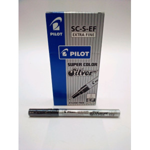 MARCATORE SUPER COLOR PUNTA EXTRA FINE VERNICE SILVER PILOT COD. 002451