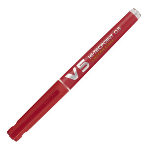 ROLLER HI-TECPOINT V5 RICARICABILE ROSSO BEGREEN PILOT COD. 040327